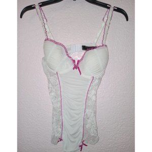 Pink and white Playboy lingerie